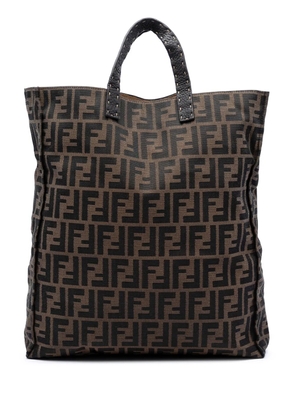 Fendi Pre-Owned 2000-2010 Zucca Canvas Selleria Shopping tote bag - Brown