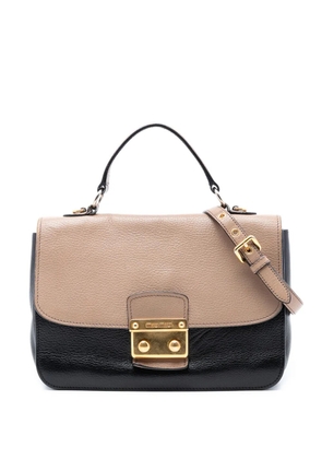 Miu Miu Pre-Owned 2010-2026 Goatskin Madras satchel - Brown