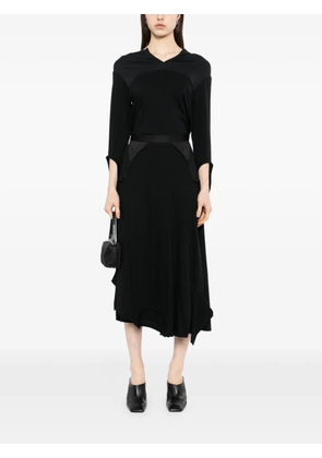 Undercover V-neck panelled t-shirt - Black