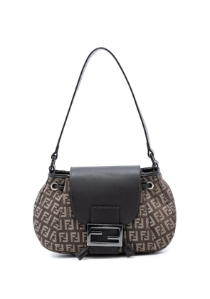 Fendi Pre-Owned 2000-2010 Zucchino Canvas Drawstring shoulder bag - Brown