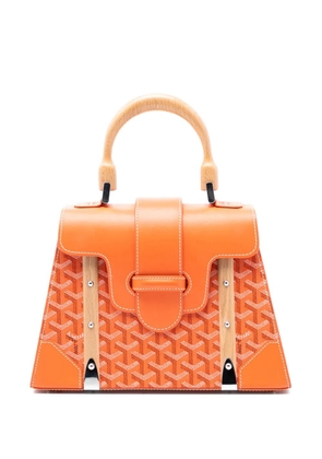 Goyard Pre-Owned 2019 Goyardine Saigon Structured PM satchel - Orange