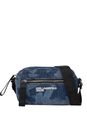 Karl Lagerfeld Jeans monogram menssager bag - Blue