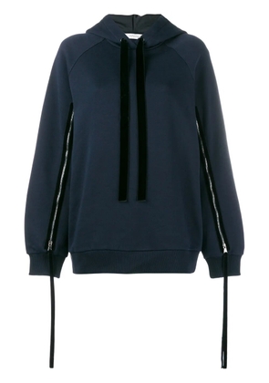 Dorothee Schumacher zipped sleeve hoodie - Blue