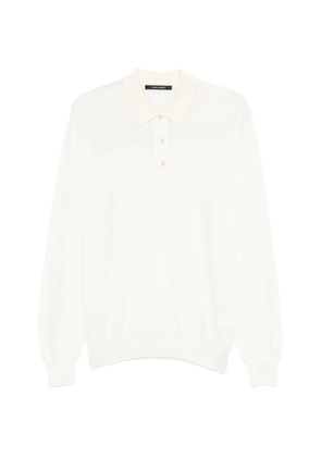 Tagliatore Zeno long-sleeve polo shirt - Neutrals