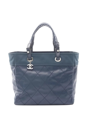 CHANEL Pre-Owned 2011 MM Paris Biarritz canvas tote bag - Blue