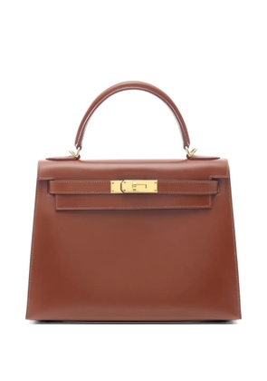 Hermès Pre-Owned 2001 top handle leather handbag - Brown