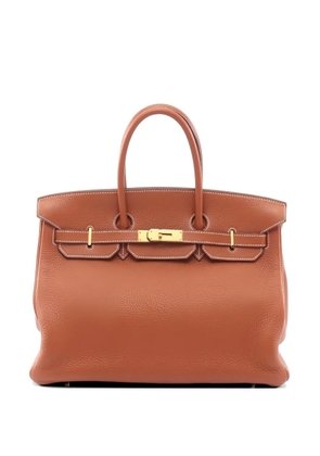 Hermès Pre-Owned 2005 35 Birkin etrusque taurillon clemence leather tote bag - Brown