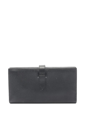 Hermès Pre-Owned 2022 Bearn Soufflet bi-fold leather wallet - Black