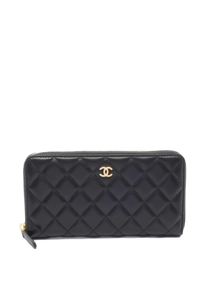 CHANEL Pre-Owned 2016-2017 CC zip-around wallet - Black