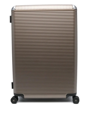 FPM Milano panelled aluminium suitcase - Brown