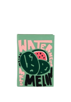 Olympia Le-Tan x Fox & Velvet Watermelon book clutch bag - Green