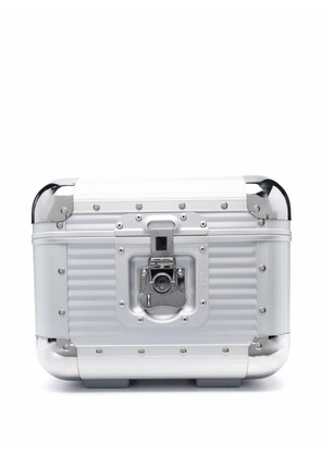 FPM Milano Bank S studded aluminium vanity case - Silver