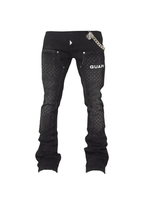 GUAPI texturized carpenter jeans - Black