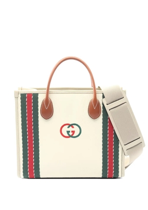 Gucci Pre-Owned small Interlocking G canvas tote bag - Neutrals