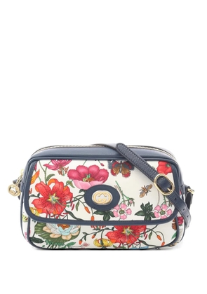 Gucci Pre-Owned 2010s Flora leather shoulder bag - Neutrals