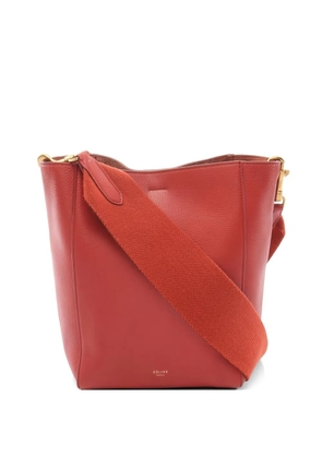 Celine Pre-Owned 2000s small Sangle leather shoulder bag - Red