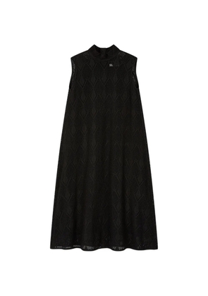 TOMBOY crochet high-neck dress - Black