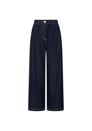 TOMBOY contrast-stitching jeans - Blue
