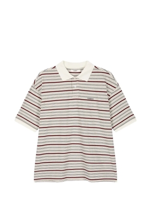 TOMBOY striped polo shirt - White