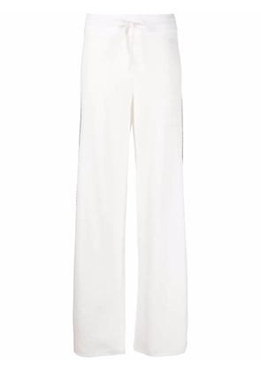 Tommy Hilfiger side stripe knitted trousers - White