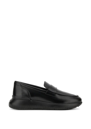 Hogan cube platform loafers - Black