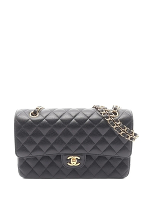 CHANEL Pre-Owned 2020-2021 Matelassé Double Flap shoulder bag - Black