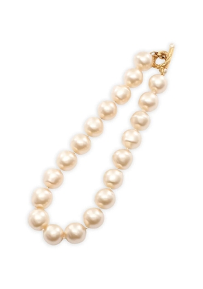 CHANEL Pre-Owned 1986-1988 faux-pearl necklace - Neutrals