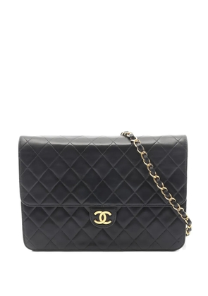 CHANEL Pre-Owned 1996-1997 Matelasse chain shoulder bag - Black