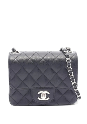 CHANEL Pre-Owned 2008-2009 mini matelasse quilted chain shoulder bag - Black