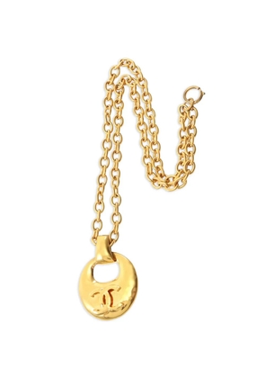 CHANEL Pre-Owned 1986-1988 interlocking-CC necklace - Gold