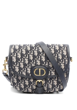Christian Dior Pre-Owned 2010s medium Bobby jacquard leather crossbody bag - Blue