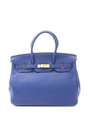 Hermès Pre-Owned 2014 35 Birkin top-handle leather tote bag - Blue