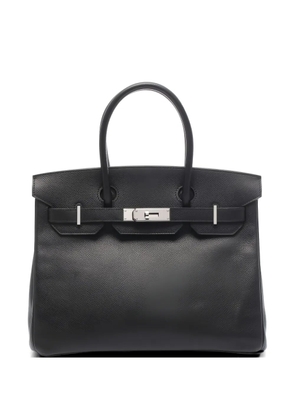 Hermès Pre-Owned 2007 30 Birkin textured tote bag - Black