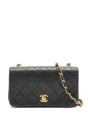 CHANEL Pre-Owned 1989-1991 quilted chain shoulder bag - Black