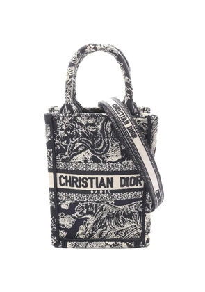 Christian Dior Pre-Owned 2010s Book printed canvas mini bag - Blue