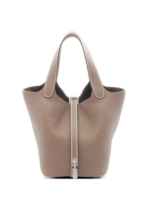 Hermès Pre-Owned 2025 PM Picotinclemence leather tote bag - Neutrals