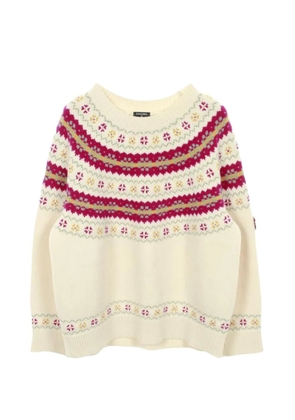 CHANEL Pre-Owned 1986 knit wool top - Neutrals