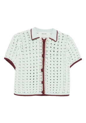 Forte Forte crochet buttoned shirt - Blue