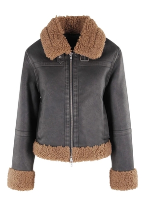 STAND STUDIO Lorelle faux-shearling jacket - Brown