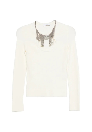 Rabanne cutout long-sleeve blouse - Neutrals