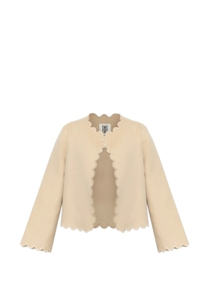 By Malene Birger Vibetta scalloped-edge jacket - Neutrals