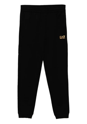 Ea7 Emporio Armani logo-print track pants - Black