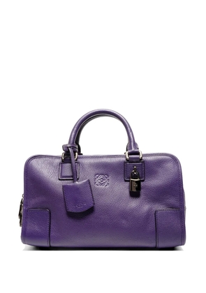 Loewe Pre-Owned 2000s top handle leather handbag - Purple