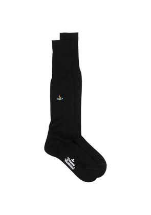 Vivienne Westwood Orb-embroidery socks - Black