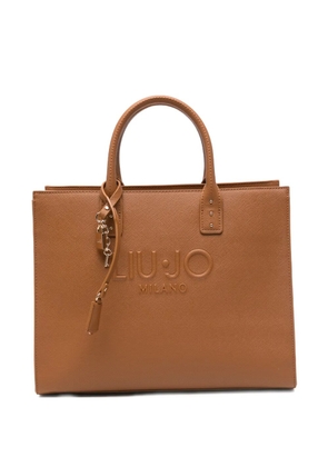 LIU JO logo-embossed tote bag - Brown