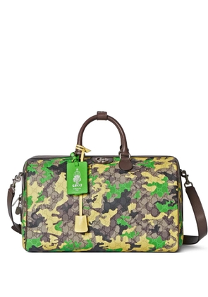 Gucci GG camouflage luggage - Yellow