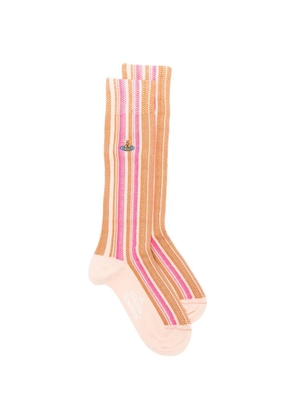 Vivienne Westwood striped-pattern socks - Neutrals