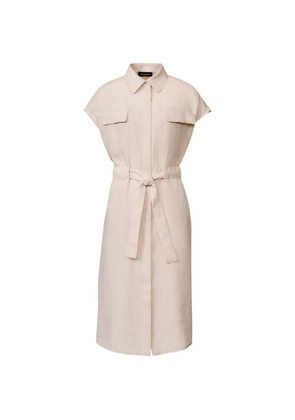 Fabiana Filippi patch pocket belted dress - Neutrals
