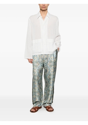 ETRO paisley-print trousers - Blue