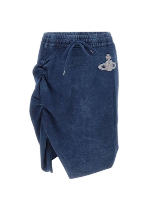 Vivienne Westwood Mini Side Panther skirt - Blue